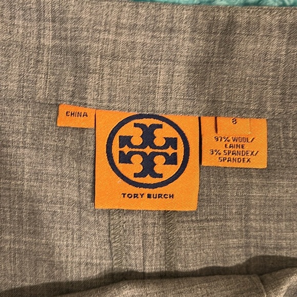 🔥Tory Burch Gray Knee-Length Skirt with Front Slit🔥 - Picture 5 of 6